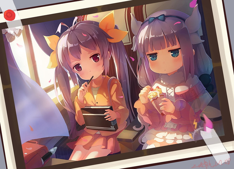 one person, representation, Anime, reflection, Kanna Kamui, young adult, beauty, mirror, real people, leisure activity, Non Non Biyori, hairstyle, 720P