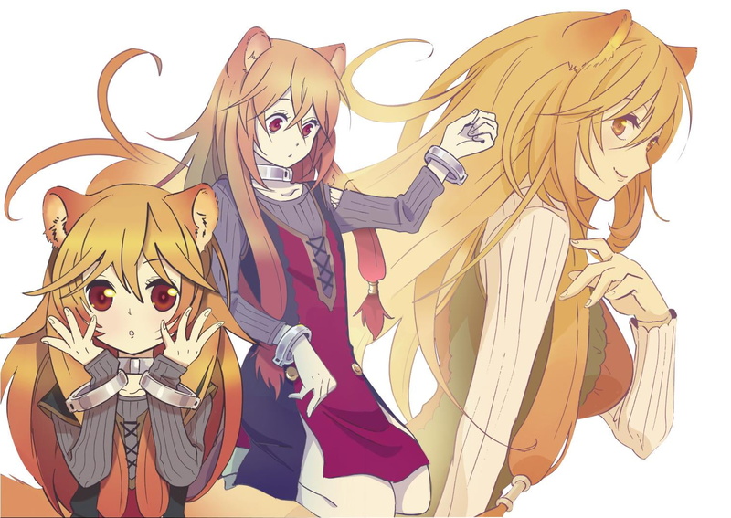 Tate no Yuusha no Nariagari, anime girls, white background, Raphtalia, 720P, animal ears