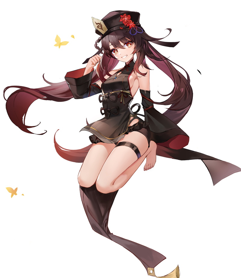 Hutao(Genshin Impact), 5K, thighs, Genshin Impact, anime girls