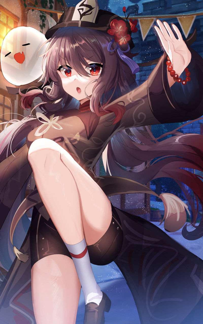 Hutao(Genshin Impact), Genshin Impact, 4K, anime girls