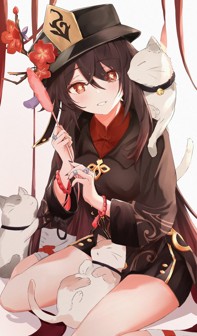 Hutao(Genshin Impact), 1080P, Genshin Impact, anime girls, thighs