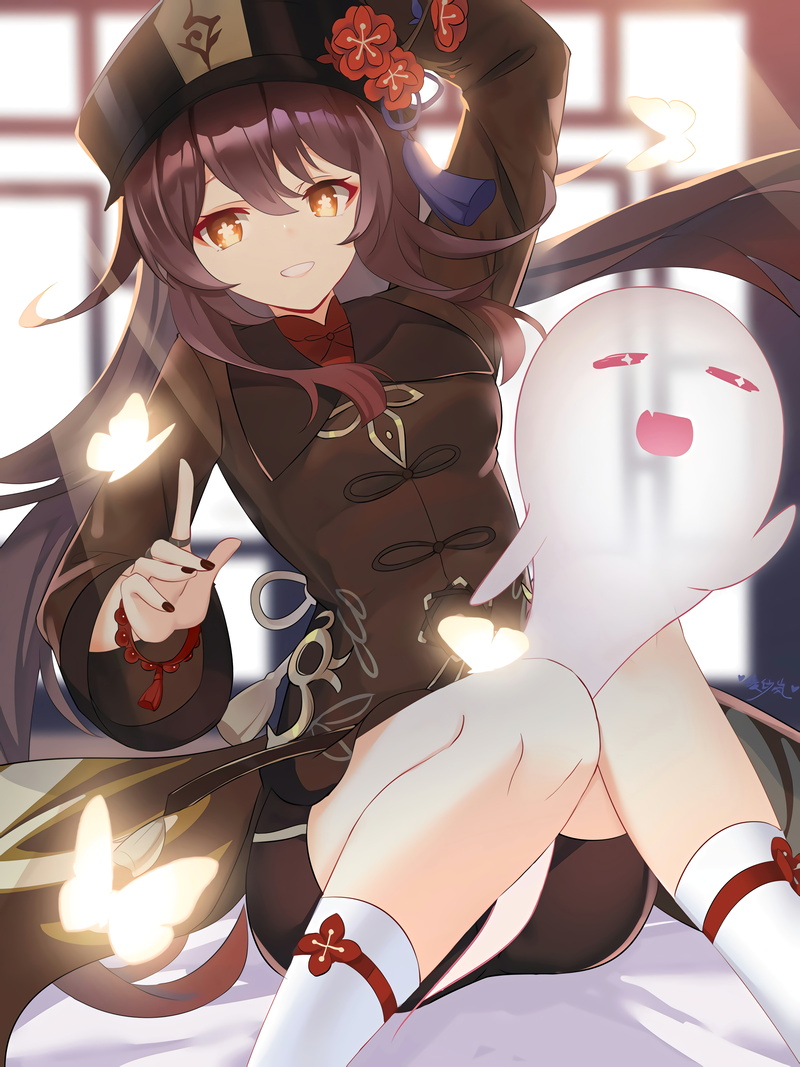 Genshin Impact, Hutao(Genshin Impact), anime girls, 8K