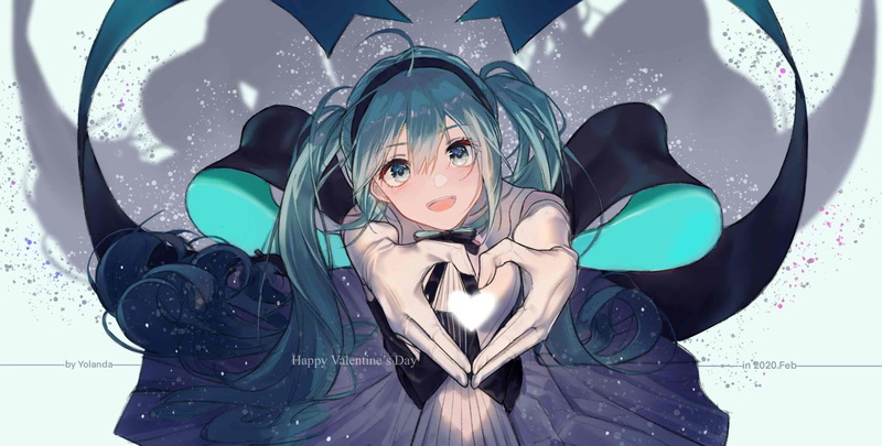 Vocaloid, anime girls, Yolanda, Hatsune Miku, 2K
