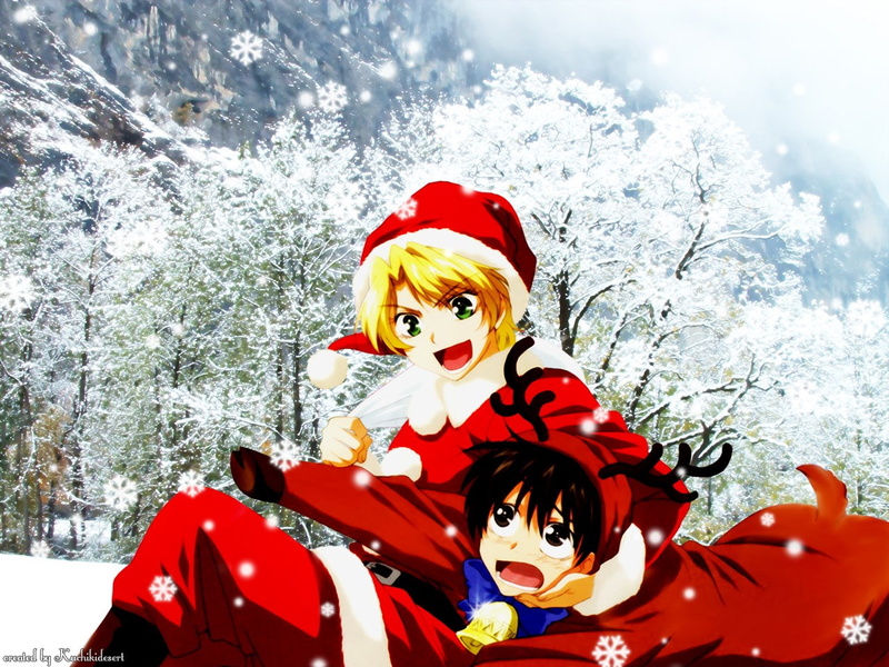 tree, cold temperature, beauty in nature, 720P, holiday, women, white color, snow, winter, portrait, outdoors, kyo kara maoh, scarf, young adult, christmas