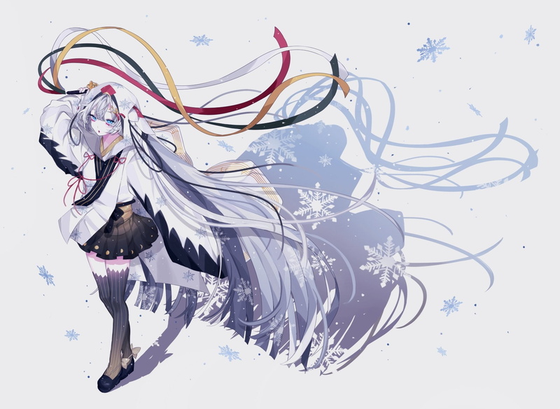 Anime, Yuki Miku, Vocaloid, 1080P