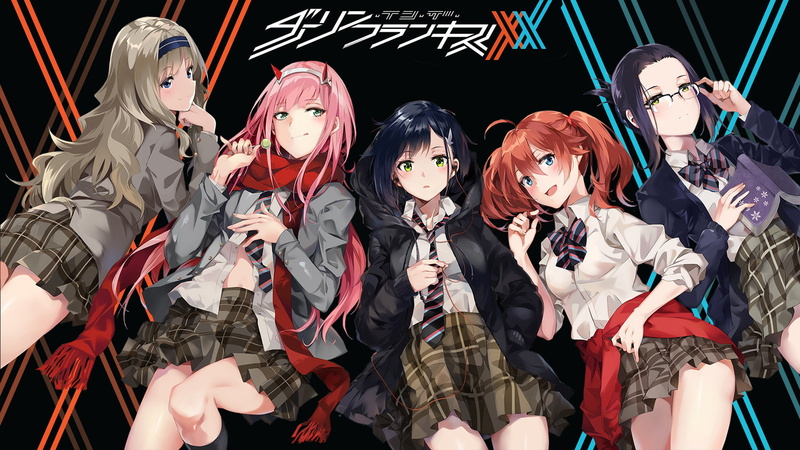 Kokoro (Darling in the FranxXX), Ichigo (Darling in the FranXX), Darling in the FranXX, Zero Two (Darling in the FranXX), 1080P, Anime, Miku (Darling in the FranxXX)