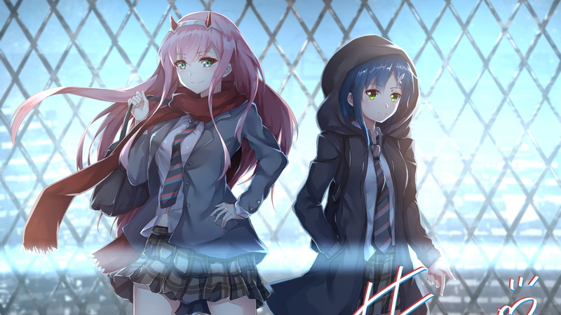 Zero Two (Darling in the FranXX), Anime, Darling in the FranXX, Ichigo (Darling in the FranXX), 4K