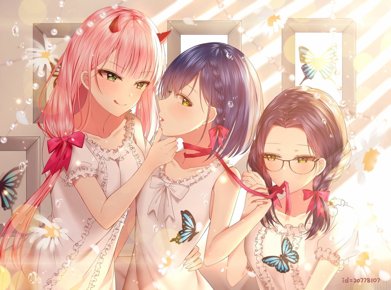 Anime, Darling in the FranXX, Zero Two (Darling in the FranXX), 1080P, Ikuno (Darling in the FranxXX), Ichigo (Darling in the FranXX)