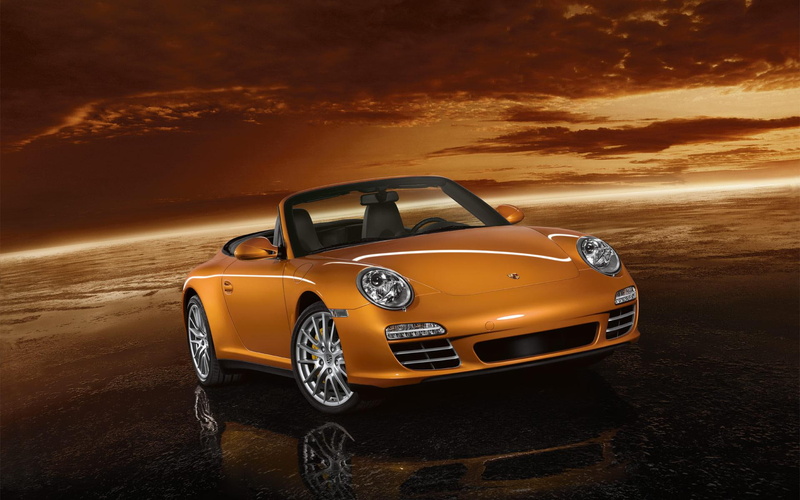 1080P, cars, car, carrera, porsche, cabriolet, brown, convertible