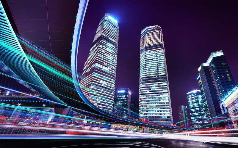night, china, hd, shanghai, skyscrapers, x, time, 1080P