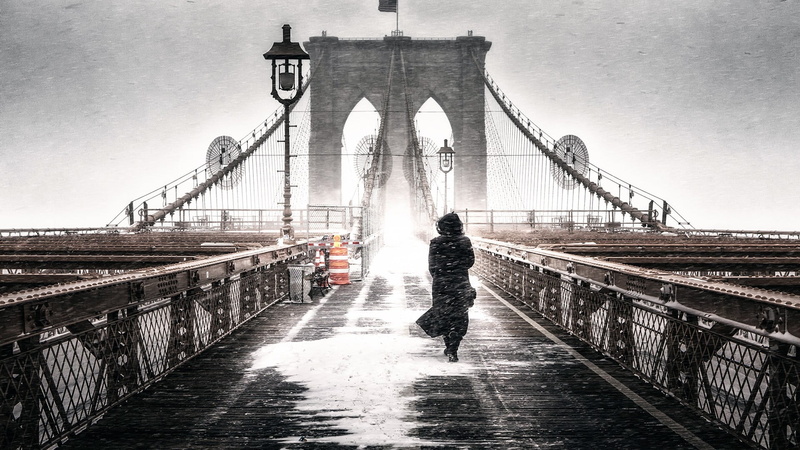 rainy season, rain, built structure, rear view, full length, outdoors, water, bridge - man made structure, travel, photography, travel destinations, architecture