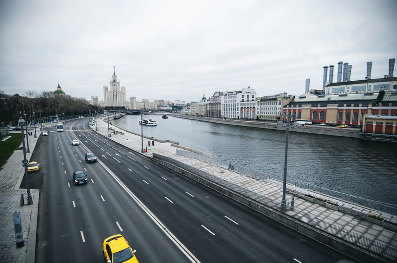 built structure, outdoors, urban, connection, way, highway, moscow, building exterior, bridge - man made structure, bridge, water, mode of transportation