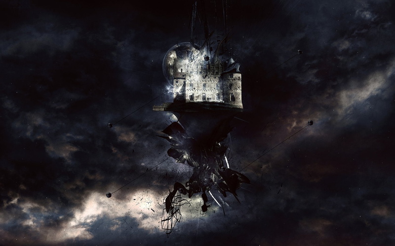 floating, skyscapes, 720P, islands, abstract, castles
