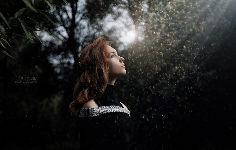 nature, brown hair, portrait, redhead, side view, beautiful woman, outdoors, women, sun rays, teenager, tree, contemplation, young adult, day, long hair