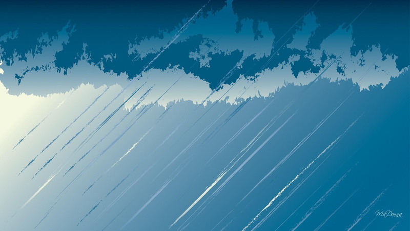 blue, winter, shower, weather, summer, clouds, 1080P, rainy, romantic, blues, day, spring, rain, nature and land, storm