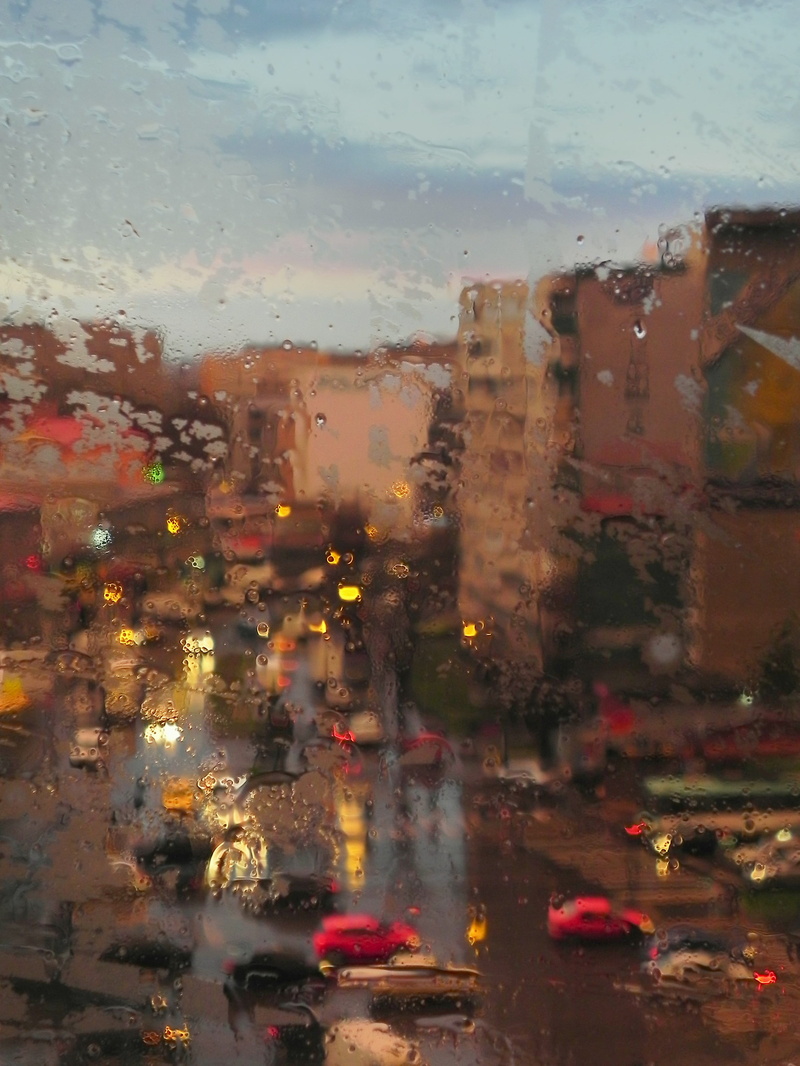 transparent, city, street, town, architecture, drop, rainy season, outdoors, cars, rain, no people, car, building exterior, water, transportation, day