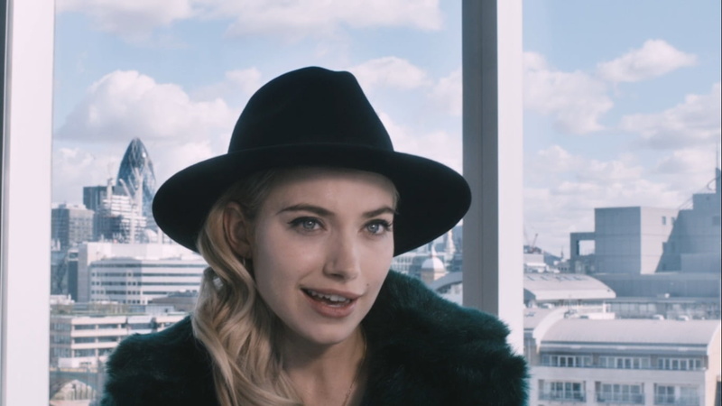black hat, cloud - sky, hat, cityscape, Imogen Poots, millinery, young adult, built structure, building exterior, city, 720P, beautiful woman, women, London