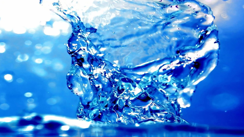 food and drink, blue, spray, no people, indoors, melting, 1080P, ripple, drops, water, bubble, winter, splashing, motion, snow, reflection, clear, fresh