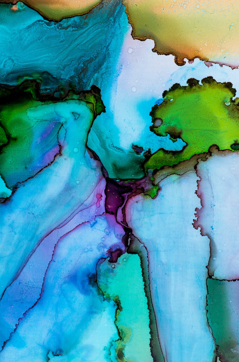 textured effect, close-up, blue, full frame, flow, design, abstract painting, day, vibrant color, creativity, multicolored, green color, painting, paint