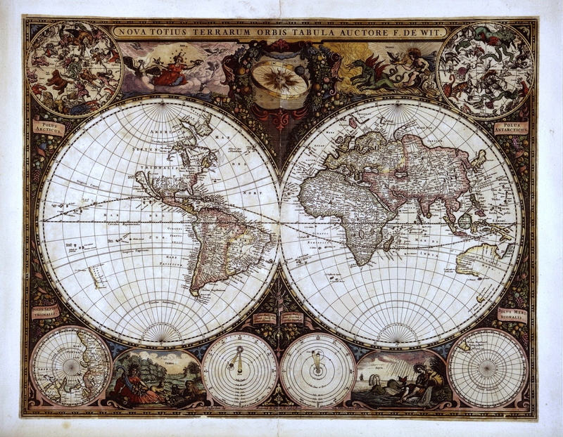 art, famous Place, worl, church, decoration, mosaic, old, built structure, architecture, map, monde wit, day, close-up, ancient, clock, world map, old-fashioned