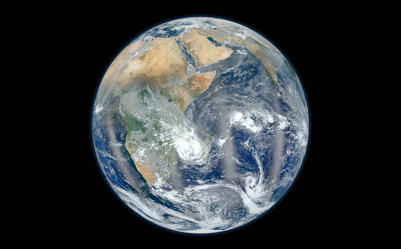 Earth, shape, studio shot, hemisphere, Asia, no people, planet - space, BlueMarble, frozen, nature, black background, physical geography, satellite view