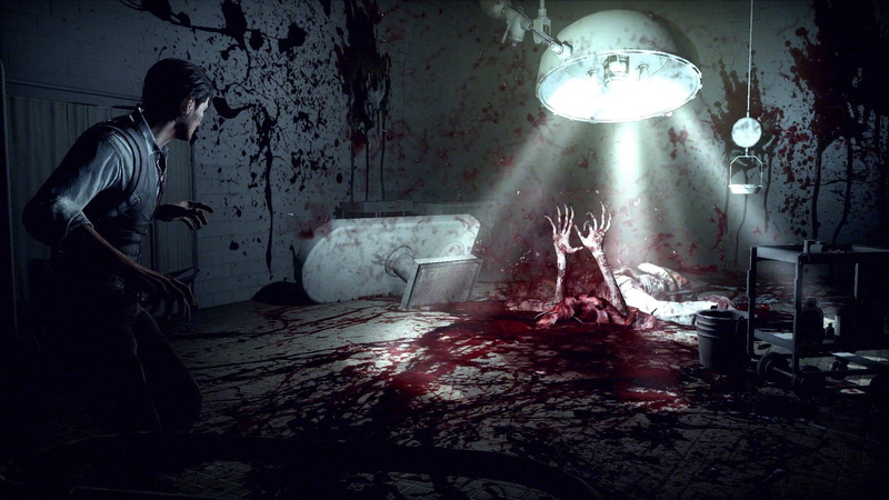 shock, 1080P, bizarre, one person, domestic room, emotion, adult, evil, fear, spooky, Video Game, The Evil Within, mystery, horror, dark, blood, architecture