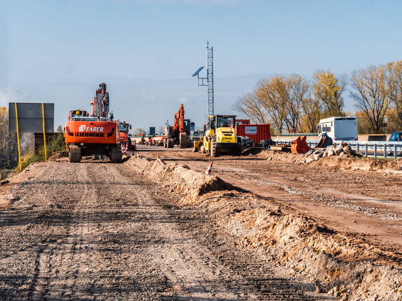 highway, earth mover, nature, sachsen, continuous, construction site, baden württemberg, jam, roadway renewal, industry, construction vehicle, construction work