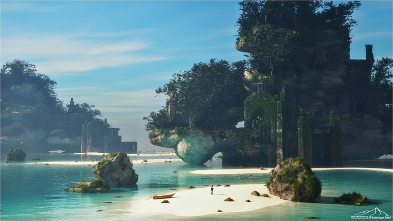 Ode To Carel Willink part2 (The Story Continues), Islands, boat, pond, 1080P, vegetation