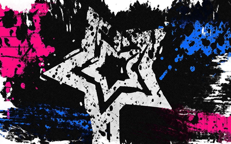 flower, painting, white color, transportation, selective coloring, communication, plant, star, road sign, tree, 720P, guidance, abstract, text, digital art