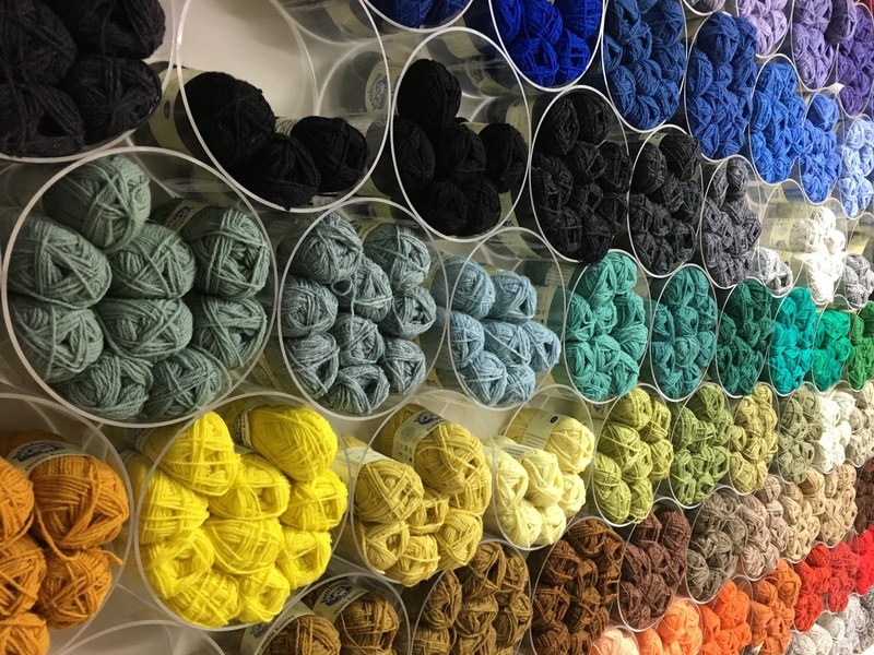 still life, wool, knitting, variation, retail display, multicoloured, backgrounds, retail, no people, united kingdom, full frame, for sale, multi colored