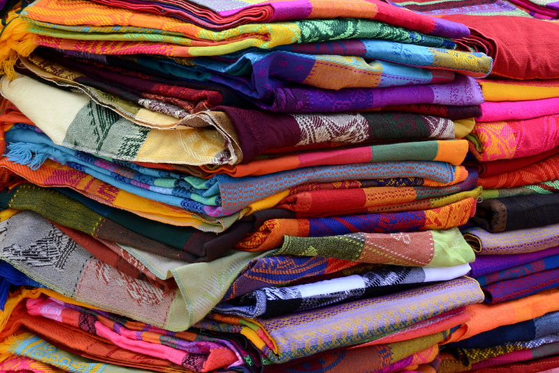 woven, bright, market, folded, assorted, textile industry, shopping, no people, choice, merchandise, background, structure, variation, large group of objects
