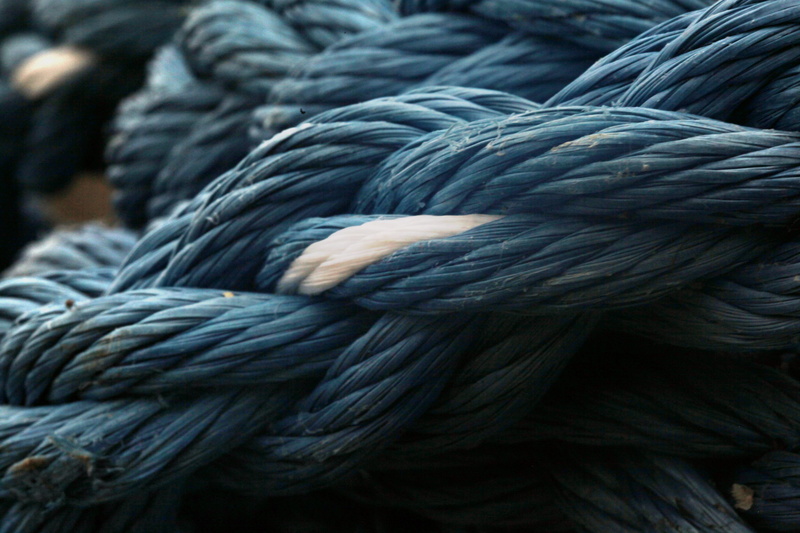 blue, curve, full frame, shape, white, outdoors, velvet, art and craft, focus on foreground, turquoise colored, ropes, special, tied, color, thick, twisted
