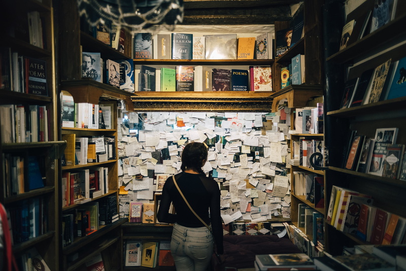 long, 4K, inside, abundance, bookshelf, black, adult, indoors, women, old, literature, hairstyle, antique, publication, shelf, large group of objects