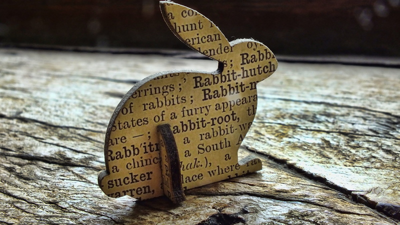 library, belief, mindset, rabbit, positive emotion, paper, message, wood - material, number, reflective, figurine, script, thinking, emotion, still life