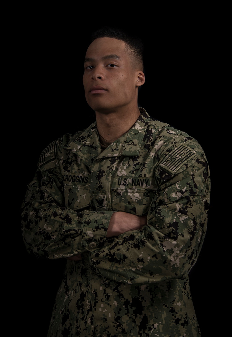 military, looking at camera, soldier, naval, america, usa, isolated, one person, front view, indoors, studio shot, armed forces, army, mindset, army soldier