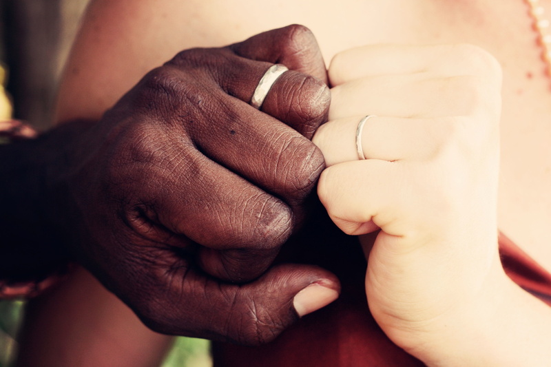 happy, human finger, interracial, young couple, wedding ring, silver, bonding, rings, men, man, human body part, couple in love, love, jewelry, relationship