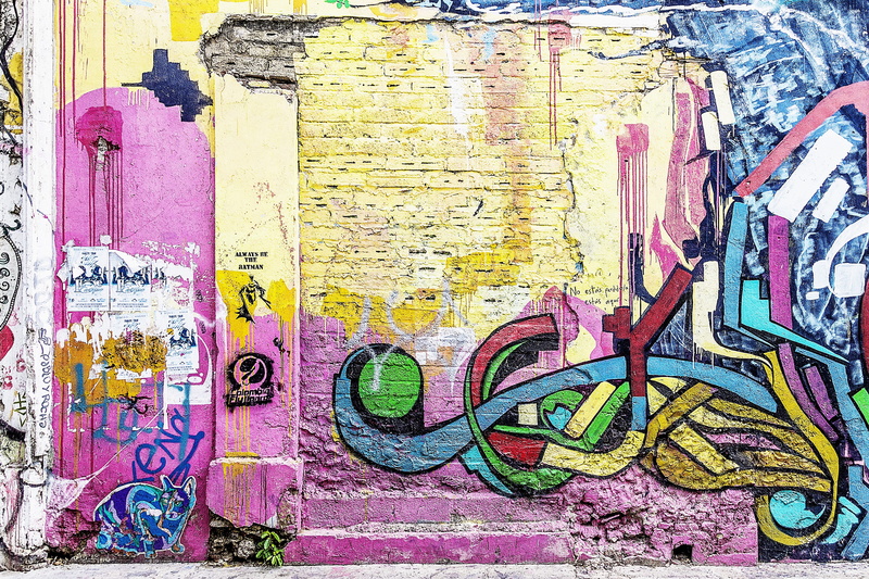colombia, Grunge, abandoned, day, painted, wall - building feature, graffiti wall, art and craft, full frame, Street Art, dirty, graffiti art, wall, mural