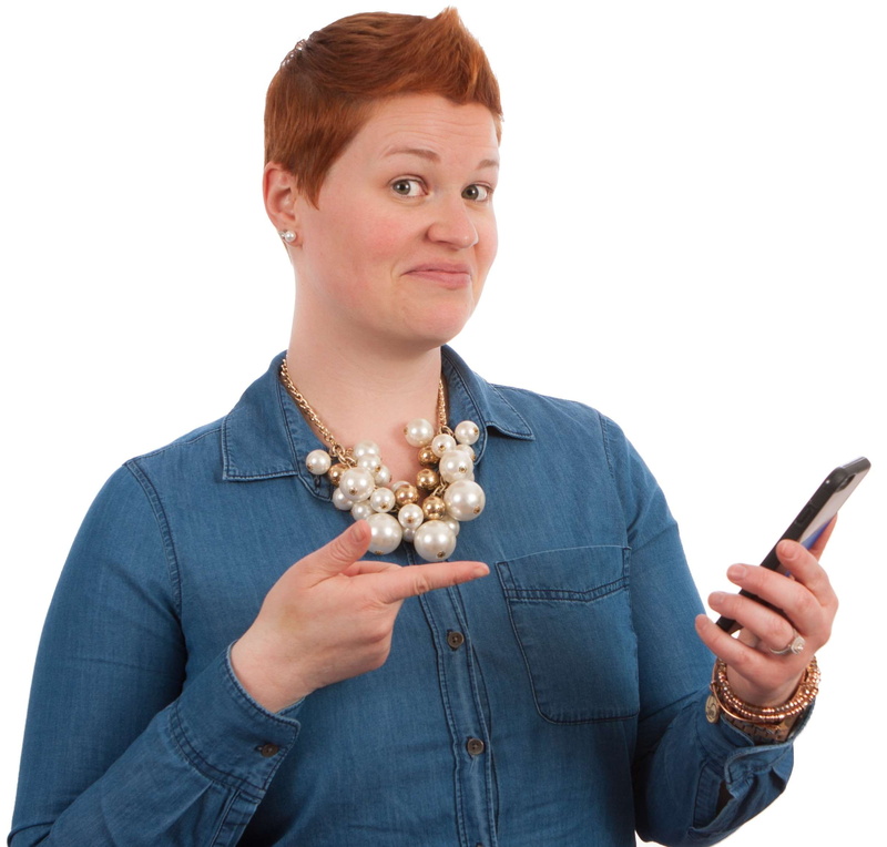 lifestyles, communication, front view, poses, technology, studio shot, looking at camera, girl, waist up, hairstyle, indoors, white background, connection