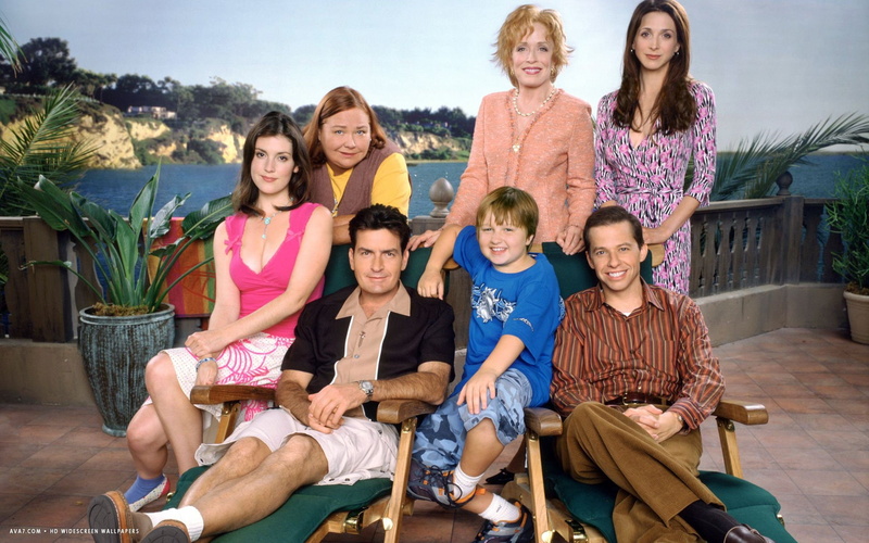 television, sitcom, two and a half men, 1080P, half, series, men, comedy