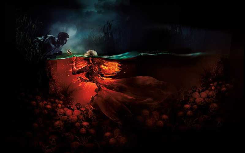 Fantasy, Movie, 4K, Dark, Mermaid, Skull, Lake, The Mermaid: Lake of the Dead, Girl