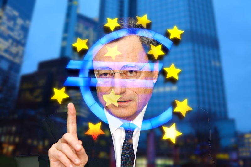 bank, collared, outdoors, focus on foreground, europe, human body part, ecb, shirt, 1080P, mature adult, mario draghi, man, looking at camera, european