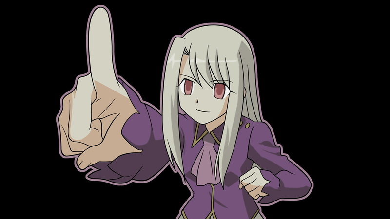 finger, illustration, communication, illyasviel von einzbern, black background, smile, emotion, thumb, girl, front view, one Person, technology, vector