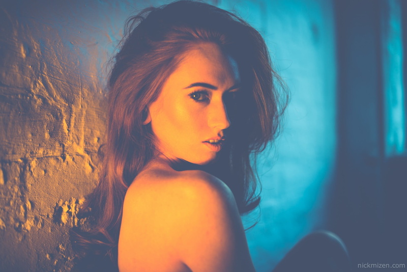 young adult, looking at viewer, wall, open mouth, hairstyle, headshot, looking away, Jenny OSullivan, real people, filter, young women, model, long hair