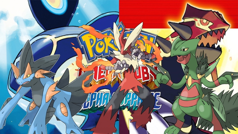 Blaziken (Pokémon), Swampert (Pokémon), Mega Evolution (Pokémon), Sceptile (Pokémon), Groudon (Pokémon), Pokémon: Omega Ruby and Alpha Sapphire, 1080P