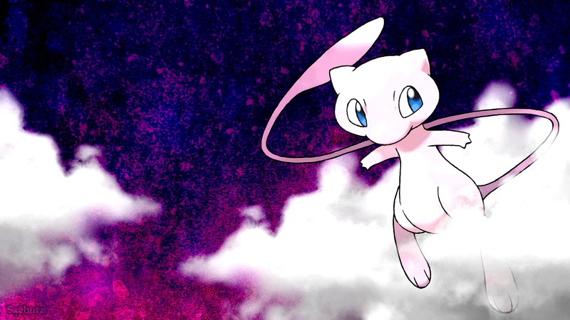 Pokémon, Mew, 1080P, purple