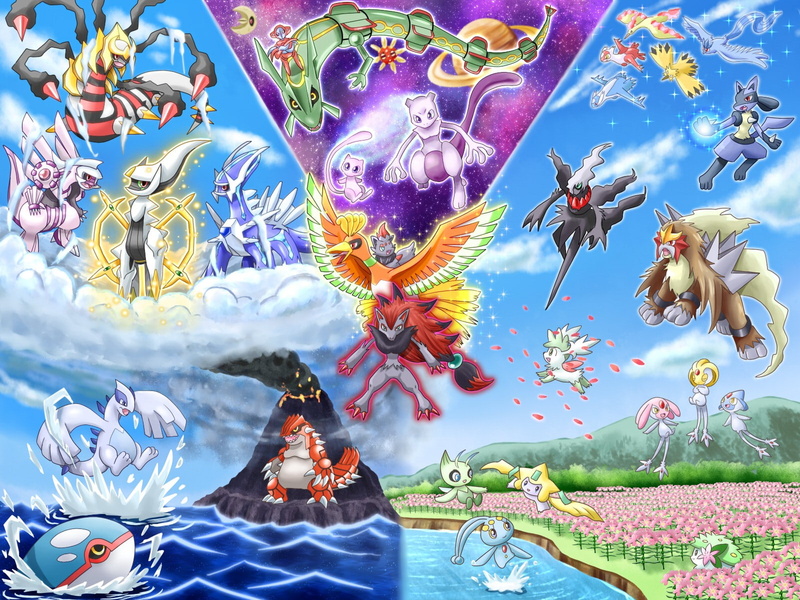 Pokémon, Ho-Oh, Mew, 720P
