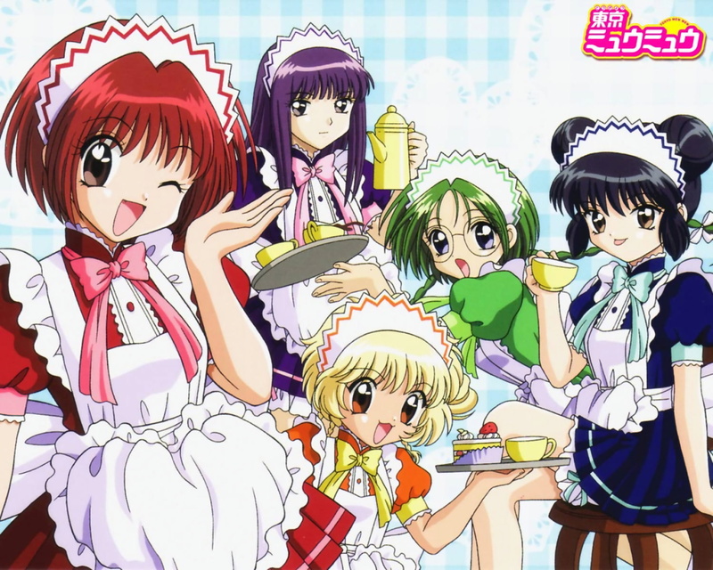 Tokyo Mew Mew, 1080P, Mew Pudding, Mew Mint, Mew Lettuce, Mew Zakuro, Anime, Mew Ichigo