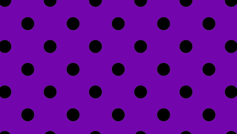dot, purple, surface, 720P, polka dot, black balls, background, art, abstract, purple background, balls, black, polka