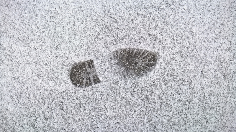 pattern, foot, background, footprint, sole, snow, winter, 4K