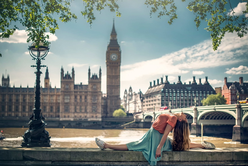 women, Big Ben, city, architecture, relaxation, building exterior, travel destinations, outdoors, nature, tower, London, one person, 1080P, leisure activity